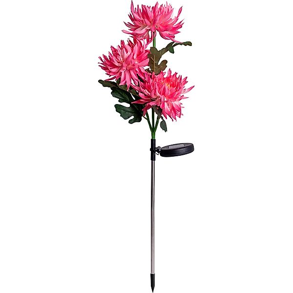 Näve LED-Solar-Erdspieß Blume 79 cm Rose günstig online kaufen