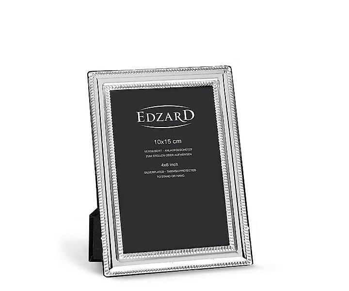 EDZARD Bilderrahmen Matera, versilbert und anlaufgeschützt, für 10x15 cm Fo günstig online kaufen