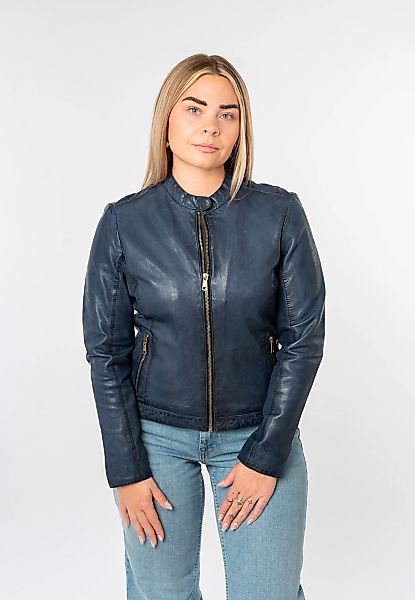 Mauritius Lederjacke "MWKawira" mit Stehkragen günstig online kaufen