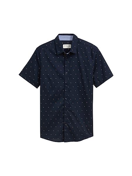 TOM TAILOR Kurzarmhemd Fitted Kurzarmhemd mit günstig online kaufen