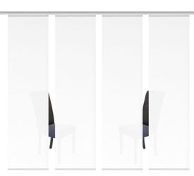 HOME WOHNIDEEN Schiebegardine "ROMA" Klettband 4 Stk. tlg. HxB: 245x60, ink günstig online kaufen