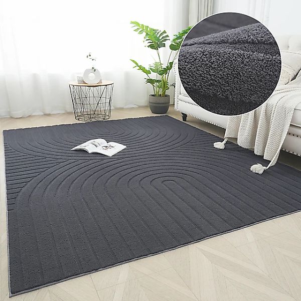 my home Teppich »Cali Regenbogen, Modernes Design«, rechteckig, 18 mm Höhe, günstig online kaufen