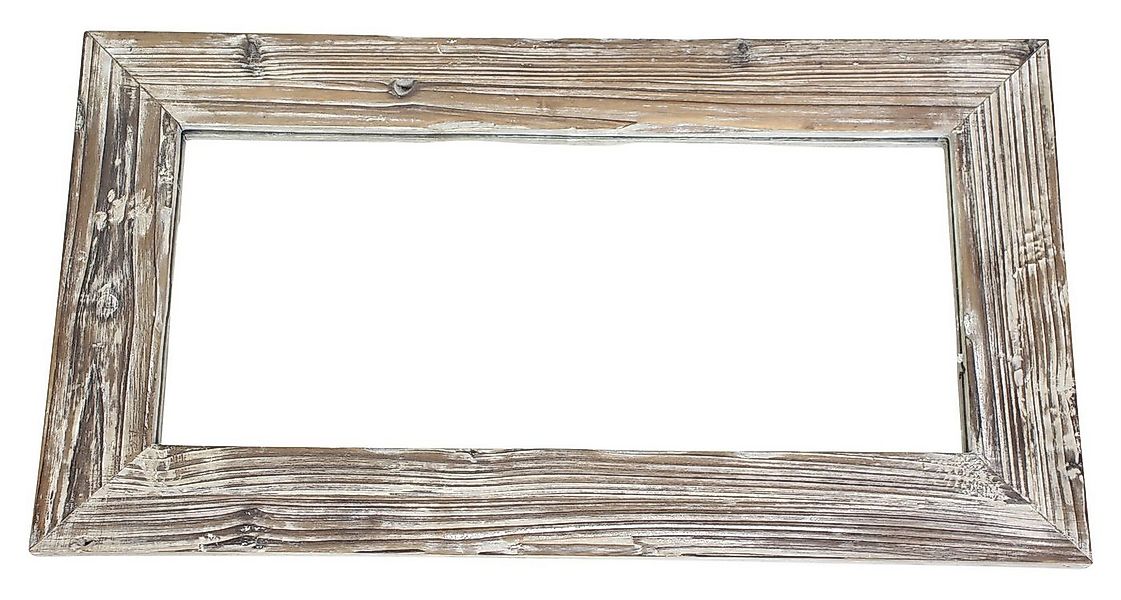 Dekoleidenschaft Wandspiegel "Rustikal" Dekospiegel 66x36 cm, Holzrahmen, F günstig online kaufen