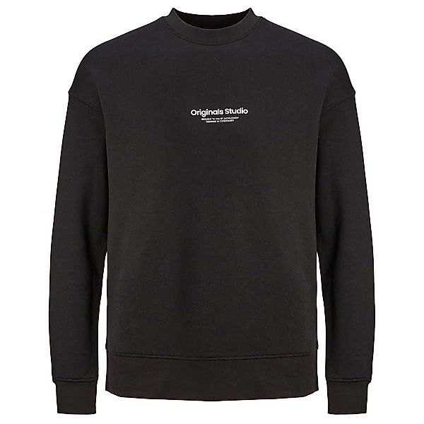 Jack&Jones Sweatshirt mit Label-Print Farbe schwarz Größe: 3XL günstig online kaufen