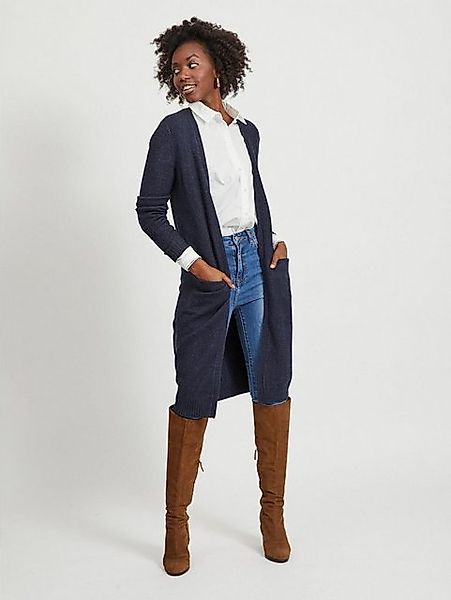 Vila Cardigan Langer Cardigan Gemütliche Strickjacke mit Taschen 4596 in Du günstig online kaufen