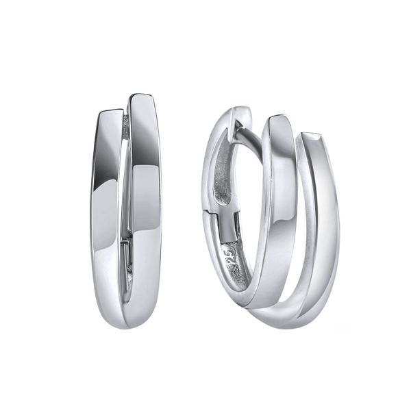 Vivance Paar Creolen 925-Sterling Silber rhodiniert günstig online kaufen