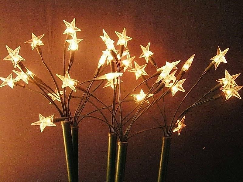 Star-Max Gartenstecker LED-Sternenstäbe Sternenleuchtstäbe warmweiß 5/30er günstig online kaufen