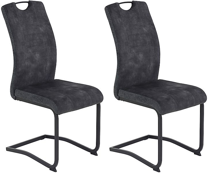 HELA Freischwinger »RIGA«, (Set), 2 St., Microfaser-Webstoff, Freischwinger günstig online kaufen
