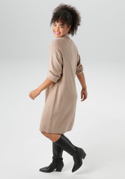 Aniston PLUS Strickkleid mit Stehkragen und günstig online kaufen