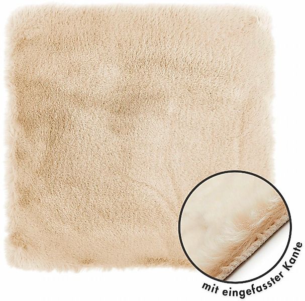 LUXOR living Stuhlkissen "Sitzauflage Novara" Kunstfell, rund oder eckig, s günstig online kaufen