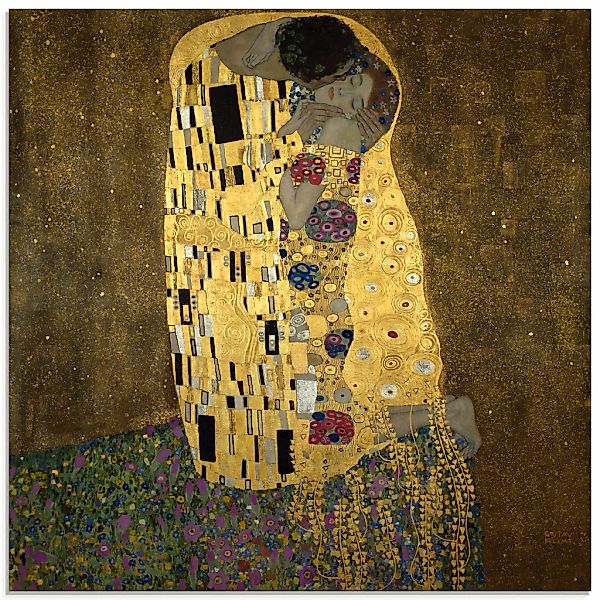 Artland Glasbild "Der Kuß" Paar 1 Stk. tlg. in verschiedenen Größen günstig online kaufen