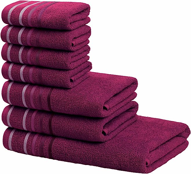 OTTO home Handtuch Set "Niki, Duschtuch, Handtücher und Gästetücher" Set Wa günstig online kaufen
