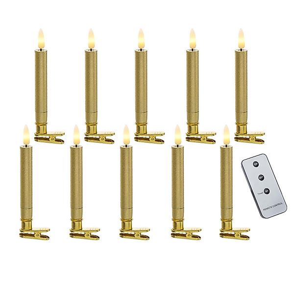 MARELIDA LED-Christbaumkerzen Baumkerzen mit Clip 10 günstig online kaufen