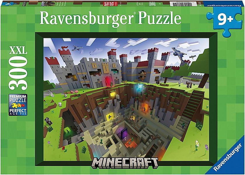 Ravensburger Puzzle Minecraft Cutaway, 300 Puzzleteile, Made in Germany günstig online kaufen