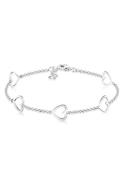 Elli Armband "Herz Liebe Cut-Out Basic Trend Romantik 925 Silber" günstig online kaufen