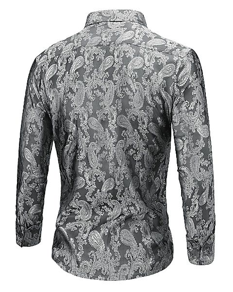 Allthemen Langarmhemd mit Stickerei Herren Freizeithemd günstig online kaufen