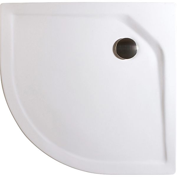 Schulte Duschwannen-Set Extraflach Viertelkreis 80 cm x 80 cm Alpinweiß günstig online kaufen