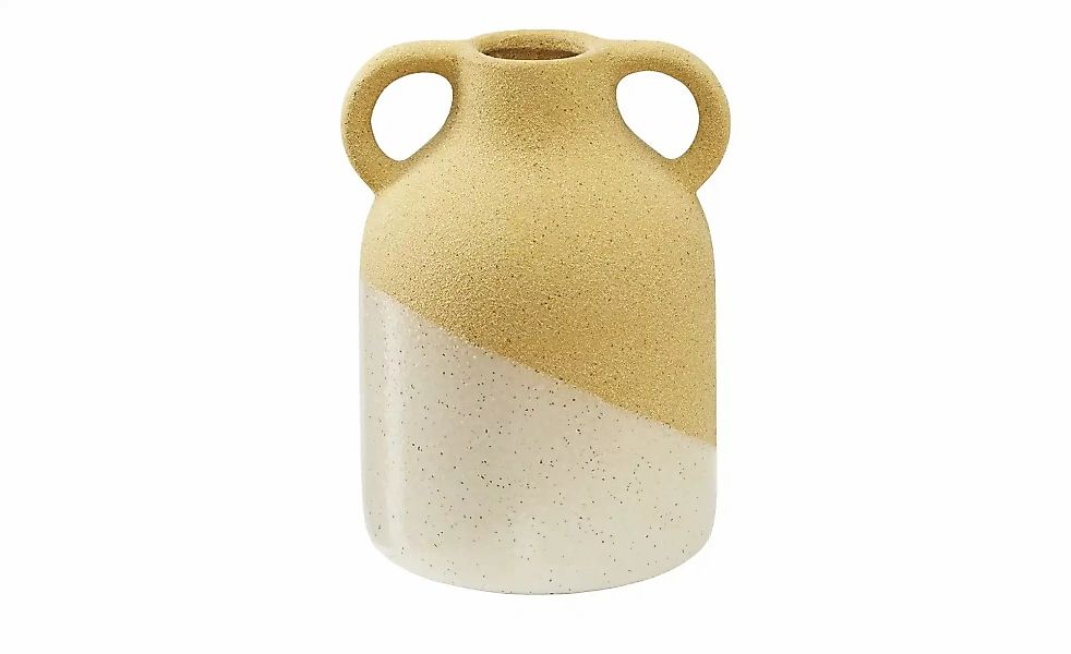 Gray & Jones Vase   ¦ gelb ¦ Steingut ¦ Maße (cm): H: 14,8  Ø: 11.9 Accesso günstig online kaufen