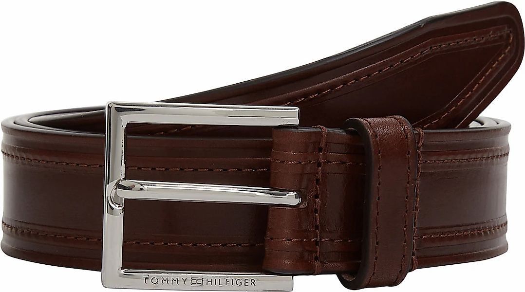 Tommy Hilfiger Ledergürtel "HUDSON EMBOSS LEATHER 3.0 cm breit" Größenverst günstig online kaufen