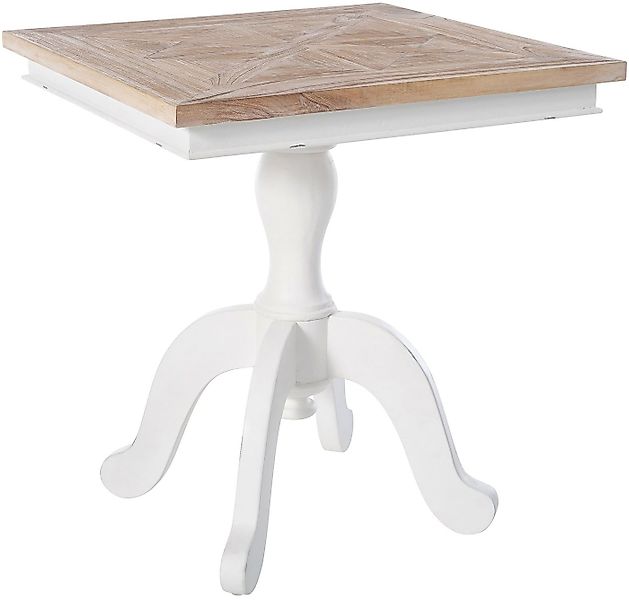 CLP Esstisch Grasby, kompakter Küchentisch aus Holz in Shabby Chic Stil günstig online kaufen