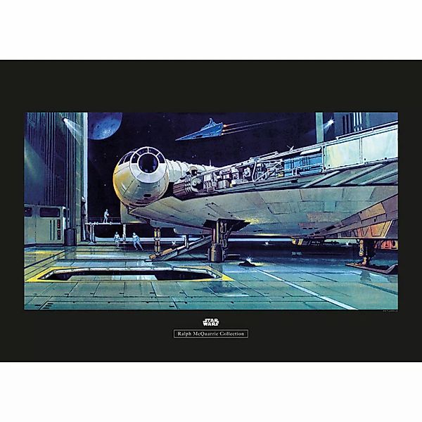 Komar Poster Star Wars Classic RMQ Falcon Hangar Star Wars B/L: ca. 70x50 c günstig online kaufen