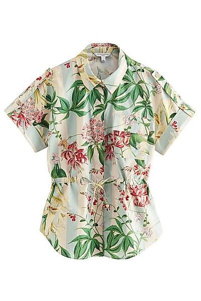 Next Kurzarmbluse Bluse mit Bindegürtel aus 100 % Baumwolle (1-tlg) günstig online kaufen