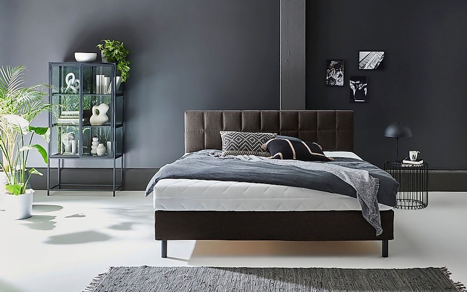 ATLANTIC home collection Boxbett "Nikola" Massivholzfüßen, mit / ohne Matra günstig online kaufen