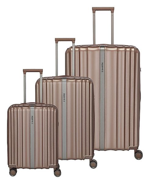 travelite Trolleyset PAROS S/M/L, 4 Rollen, (Set, 3 tlg), Kofferset Reiseko günstig online kaufen