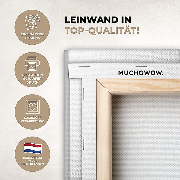 OneMillionCanvasses® Leinwandbild Zitat - Welcome to günstig online kaufen