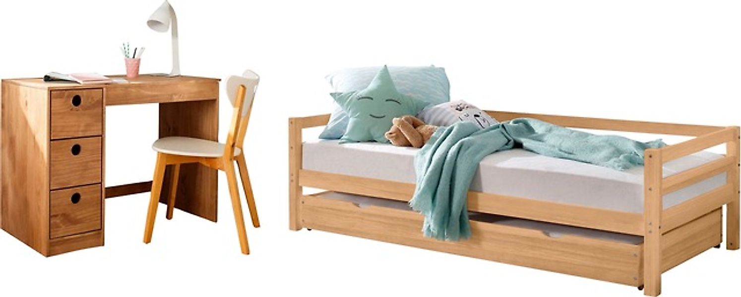Lüttenhütt Jugendzimmer-Set »Alpi«, (Spar-Set, 2 tlg.), Daybed mit 2. Liege günstig online kaufen