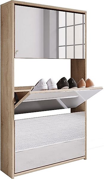 VCM Schuhschrank Holz Schuhschrank Schuhkipper Spiegel Stido XL günstig online kaufen