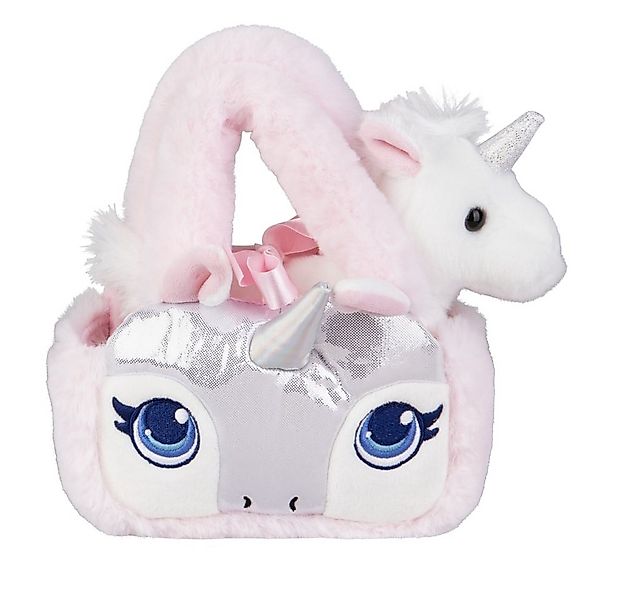 Aurora Plüschfigur Plüsch Einhorn - mit Tasche weiß/rosa mit silber günstig online kaufen