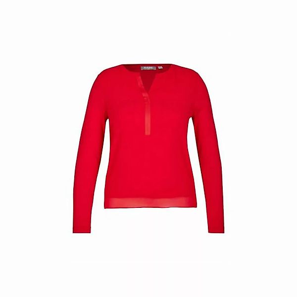 Rabe Langarmshirt rot regular (1-tlg) günstig online kaufen