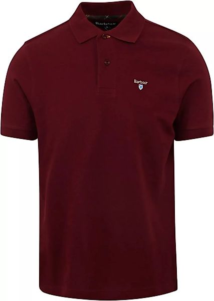 Barbour Tartan Pique Poloshirt Bordeaux - Größe XXL günstig online kaufen