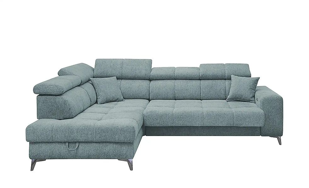uno Ecksofa inklusive Sitztiefenverstellung Sydney ¦ blau ¦ Maße (cm): B: 2 günstig online kaufen
