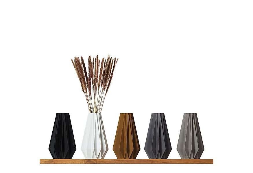 3D Vase Dekovase Agneta L 30cm Nachhaltige Deko Vase Pampasgras Trockenblum günstig online kaufen