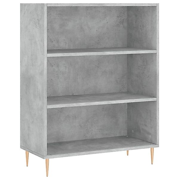 vidaXL Bücherregal Bücherregal Betongrau 69,5x32,5x90 cm günstig online kaufen