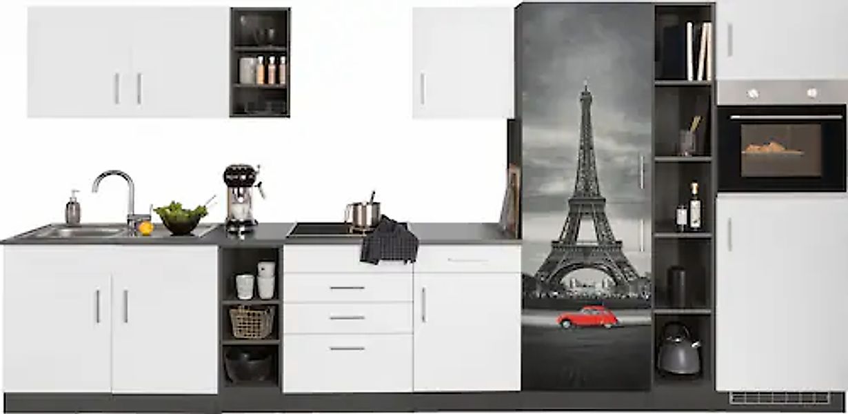 HELD MÖBEL Küchenzeile »Paris«, ohne E-Geräte, Breite 390 cm günstig online kaufen