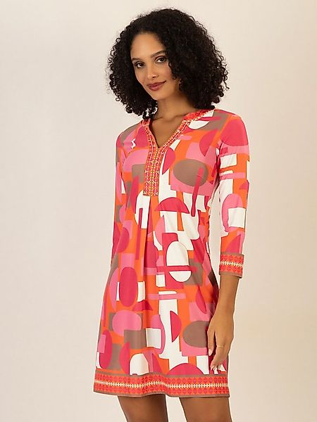 mint & mia Midikleid mit Print und Zierborten günstig online kaufen