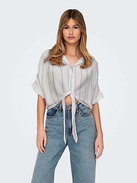 ONLY Kurzarmbluse "ONLPAULA LIFE S/S TIE SHIRT WVN NOOS" Viskose, regular f günstig online kaufen