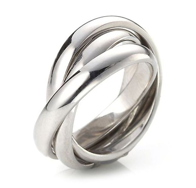 Vivance Fingerring 3 in 1 Edelstahl Ring Set günstig online kaufen