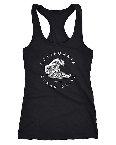 Neverless Tanktop Damen Tank-Top Welle Wave California Ocean Drive Surf Sum günstig online kaufen