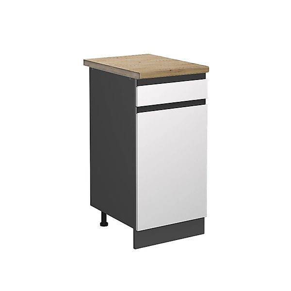Vicco Küchenunterschrank R-Line Schubladenschrank für die Küche Weiß/Anthra günstig online kaufen