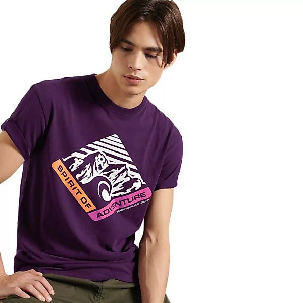 Superdry Mountain Relax Fit Graphic Kurzarm T-shirt S Academy Port günstig online kaufen