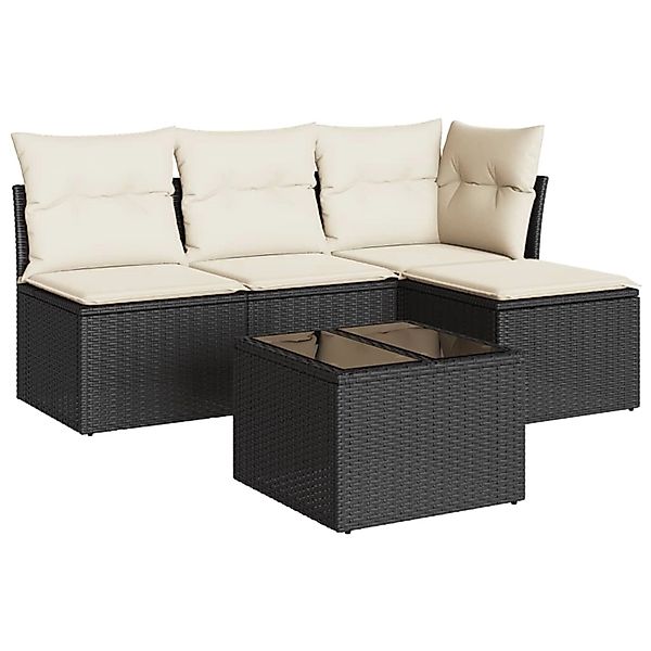 vidaXL Gartenlounge-Set 5-tlg. Garten-Sofagarnitur mit Kissen günstig online kaufen