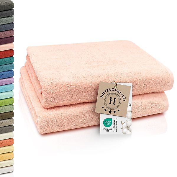 ZOLLNER Badetücher, Walkfrottier (2-St), Längssäume mit günstig online kaufen