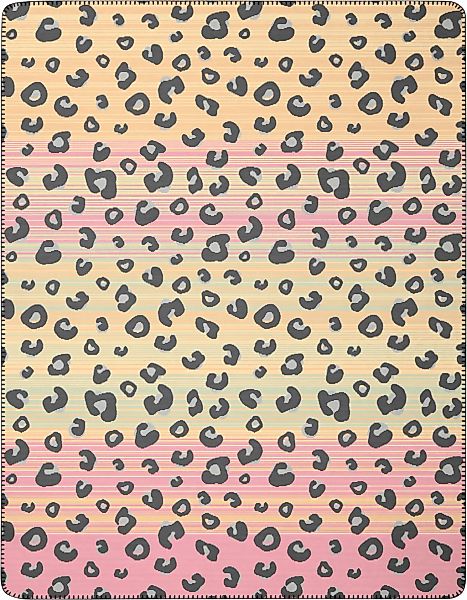 Biederlack Wohndecke "Wohndecke Wild Leo" 150 x 200, mit Zierstich günstig online kaufen