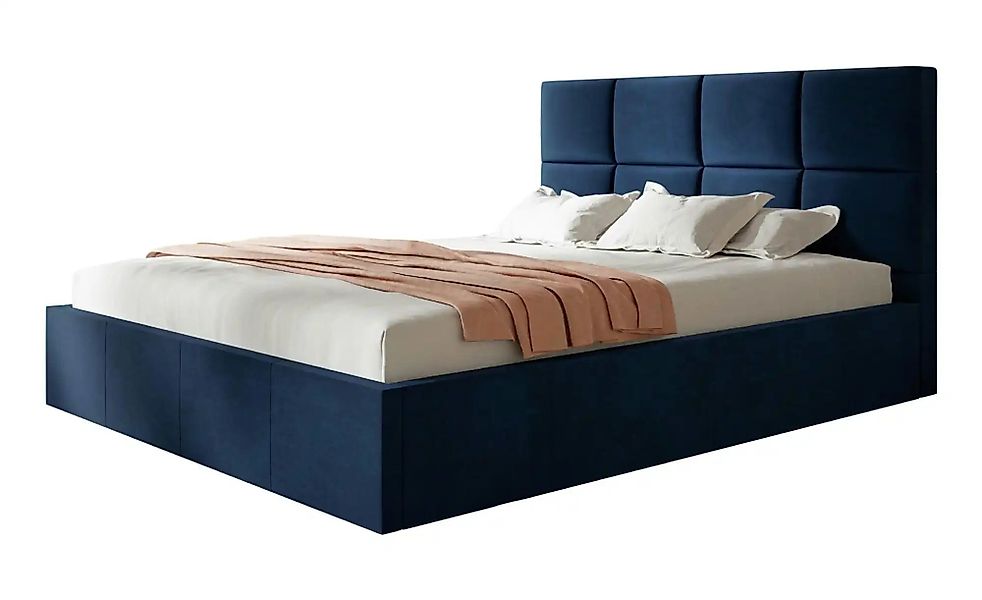 Polsterbett mit Stauraum Slimbridge ¦ blau ¦ Maße (cm): B: 128 H: 90 Betten günstig online kaufen