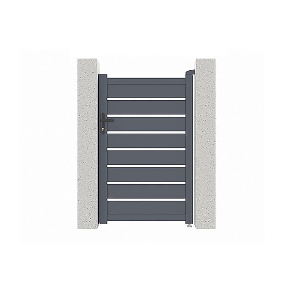 Casanoov Gartentür Aus Aluminium 1M Vogel H 160Cm Grau günstig online kaufen