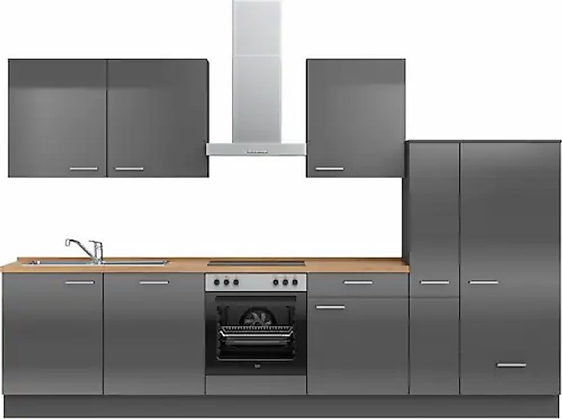 nobilia® Küchenzeile »"Flash I"« vormontiert, Ausrichtung wählbar, Breite 3 günstig online kaufen